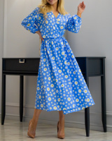 Платье «Alora» Голубое S-M