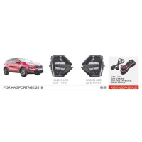 Фары доп.модель KIA Sportage/2019-/KR TYPE/KA-2661-LED/эл.проводка