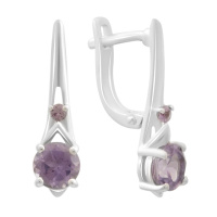 Серебряные серьги CatalogSilver с александритом 2.478ct (2180128)