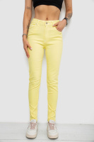Джинси жіночі, колір жовтий, 182R1329