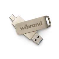 Портативний SSD Wibrand Wolf 2TB USB 3.2 Gen.2 Type-C/Type-A Read/Write 1000MB/s Silver (WIEXSSD/WO2TB)