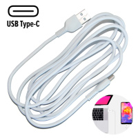 Кабель для зарядки USB Type C Hoco X20 2м, 3 А Белый, провод для зарядки телефона | шнур для зарядки (ST)