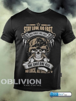 Тактична футболка Oblivion Go fast Oblivion black ДЛ6582