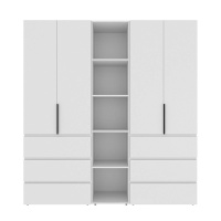 Шкаф распашной комбинированный №6 ART IN HEAD Light 2000x500x2200 Белый бриллиант (LTK061000000)