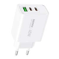 Мережевий зарядний пристрій REMAX Kiddy Series 45W 2C+1A Fast Charger RP-U139 EU-WHITE (6972174151809)