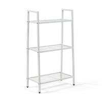 Стеллаж-этажерка трехъярусный из металла 60х33х110см Белый SW-00002103