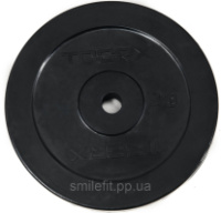 Диск для штанг і гантелей Toorx 10 кг 25 мм Чорний (DGG-10)