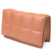 Горизонтальная мягкая сумка из кожзаменителя Vintage sale_14909 Коричневая