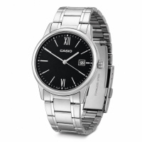 Чоловічий годинник Casio MTP-V002D-1B3 Classic з датою та сталевим браслетом