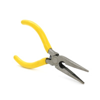 Длинногубцы, желтая ручка, 125мм, 55гр