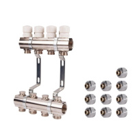 Комплект: SD Колектор терморегулювальний 1«х5   SD236W5 + SD Євроконус 3/4'' 16 х 2мм   SD346