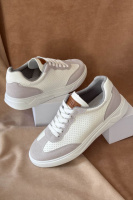 Кеды мужские, цвет бело-серый, 248RR123