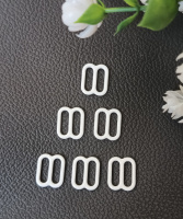 Регулятор для бретелей/ 1 шт/ металл / цвет белая эмаль / 13 мм