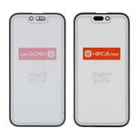 Стекло тачскрина с OCA плёнкой для Apple iPhone 15 чёрное G+OCA Pro