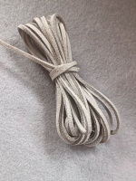 Шнур замшевый/ ширина 3 мм/ серый/ 3 метра