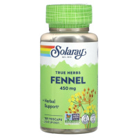 Фенхель, 450 мг, Fennel, Solaray, 100 вегетаріанських капсул