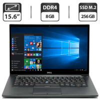 Ультрабук Б-класс Dell Latitude E7480 / 14« (1366x768) TN / Intel Core i5-7300U (2 (4) ядра по 2.6 - 3.5 GHz) / 8 GB DDR4 / 256 GB SSD M.2 / Intel...