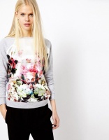 Пуловер 3D цветок, женский пуловер, свитер женский