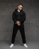 Спортивный костюм  на флисе magnum черный ВТ7764