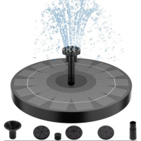 Фонтан насос на солнечной батарее + 6 насадок, Water Pump/ Садовый фонтан 16 см