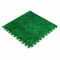 Пол пазл - модульное напольное покрытие 600x600x10мм Зеленая трава (МР4) SW-00000153