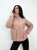 Демісезонна куртка з синтепоном «Lake» оптом | Норма і батал | Розпродаж моделі Фрезовий, 46-48