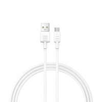 Кабель Recci Star Stone RS10M, Micro, 1m, 2.4A, White