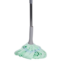 Швабра телескопическая для мытья пола универсальная веревочная швабра с самоотжимом для уборки Мятный HP-35015-13M