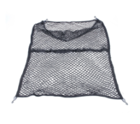 Автомобильний органайзер-сетка в багажник/пикап/прицеп, 120x120см, крепление крючками, 1 отделение, полипропилен-латекс, черный