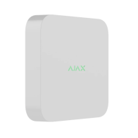 Сетевой видеорегистратор Ajax NVR DC (8ch) white, разрешенние до 4К, поддержка ONVIF/RTSP, декодирование H.265/H.264, емкость до 16Тб
