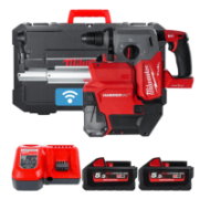 Перфоратор акумуляторний безщітковий SDS-PLUS MILWAUKEE M18 ONEFHXDEL-552C с системою пиловидалення (зарядний пристрій M12-18 FC