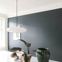 Люстра светодиодная подвесная LED светильник для квартиры на потолок лэд 27047 Черный 55-170х30х30 см.