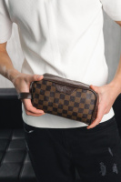 Клатч Louis Vuitton коричнева клітка