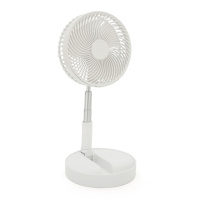 Портативный напольно-настольный вентилятор FH-2058, R*195mm, 3 режима, высота до 1м, питание от 2*18650, Mix Color, Box