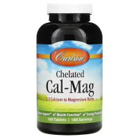 Carlson Chelated Cal-Mag 180 таблеток