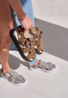 Босоніжки леопардові замшеві v7-110-40L