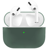 Силіконовий футляр для навушників AirPods Pro 2, Зелений / Pine green - купити в SmartEra.ua