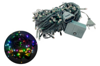 Гирлянда электрическая мультицвет 220В 8 режимов свечения 160L х 17м Темнео зеленая (116357 (D-15))