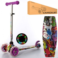 Самокат I-Trike Mini BB3-013-4-F-V 60-69 см фиолетовый