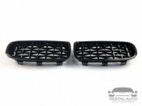 Решетка радиатора ноздри BMW 3 F30/F31 2012-2018год Diamond All Black