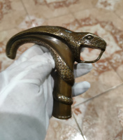 Рукоятка для трости «Змея», художественное литье из бронзы.