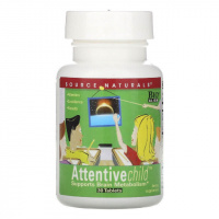 Комплекс Внимательный Ребенок, Attentive Child, Source Naturals, 30 таблеток