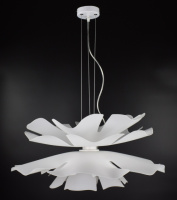 Люстра потолочная подвесная на 2 лампочки SG21-600 Белый 35-140х60х60 см.