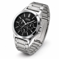 Чоловічий годинник Casio MTP-V300D-1A у класичному стилі з багатофункціональним циферблатом