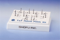 Набор алмазных боров T&F Grit Hybrid Point Kit, SHOFU (Шофу) 10 шт.