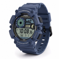 Чоловічий годинник Casio WS-1500H-2A спортивний з електронним циферблатом та водозахистом 10 ATM