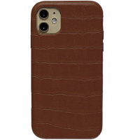 Шкіряний чохол для Apple iPhone 11 (6.1«») - Croco Leather Brown - купити в SmartEra.ua