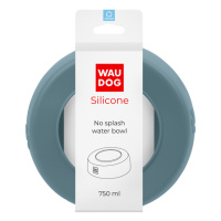 Миска-непроливайка  WAUDOG Silicone, 750 мл сірий