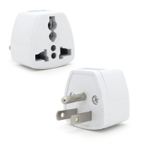 Переходник на евророзетку TEFAL US White, 3pin, 250V, 10A, в упаковке 20 штук, цена за штуку, Q1000
