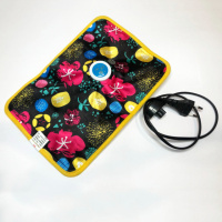 Электрогрелка универсальная грелка электрическая 26х18х5 см. Цвет: черный